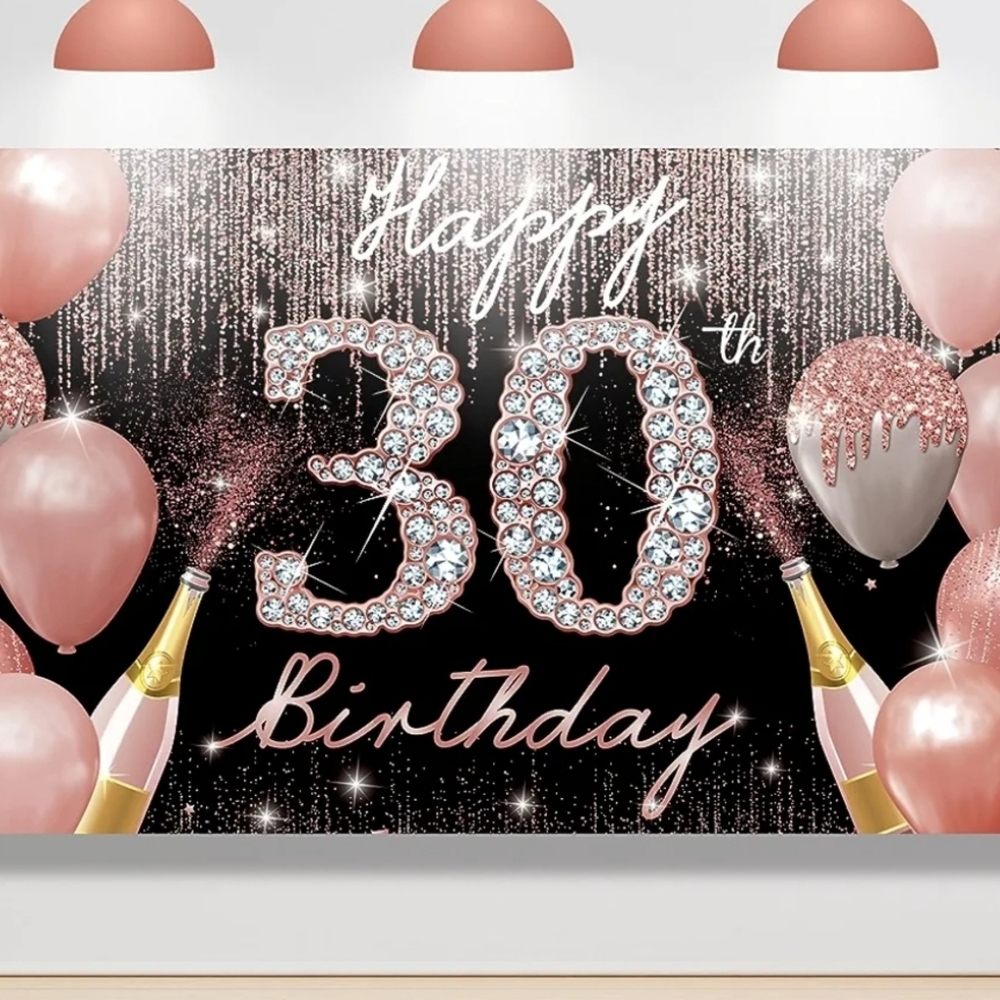 30th Birthday Banner plus extras!